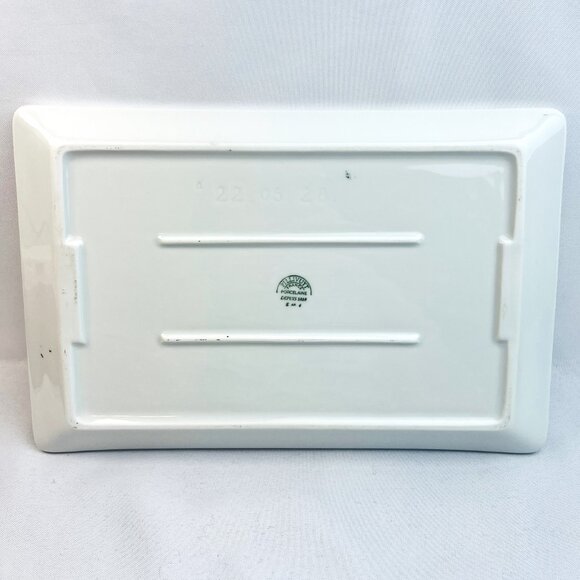 Pillivuyt France Vintage Pansy Porcelain Platter Rare Hand Painted Tray 11" - Picture 9 of 12